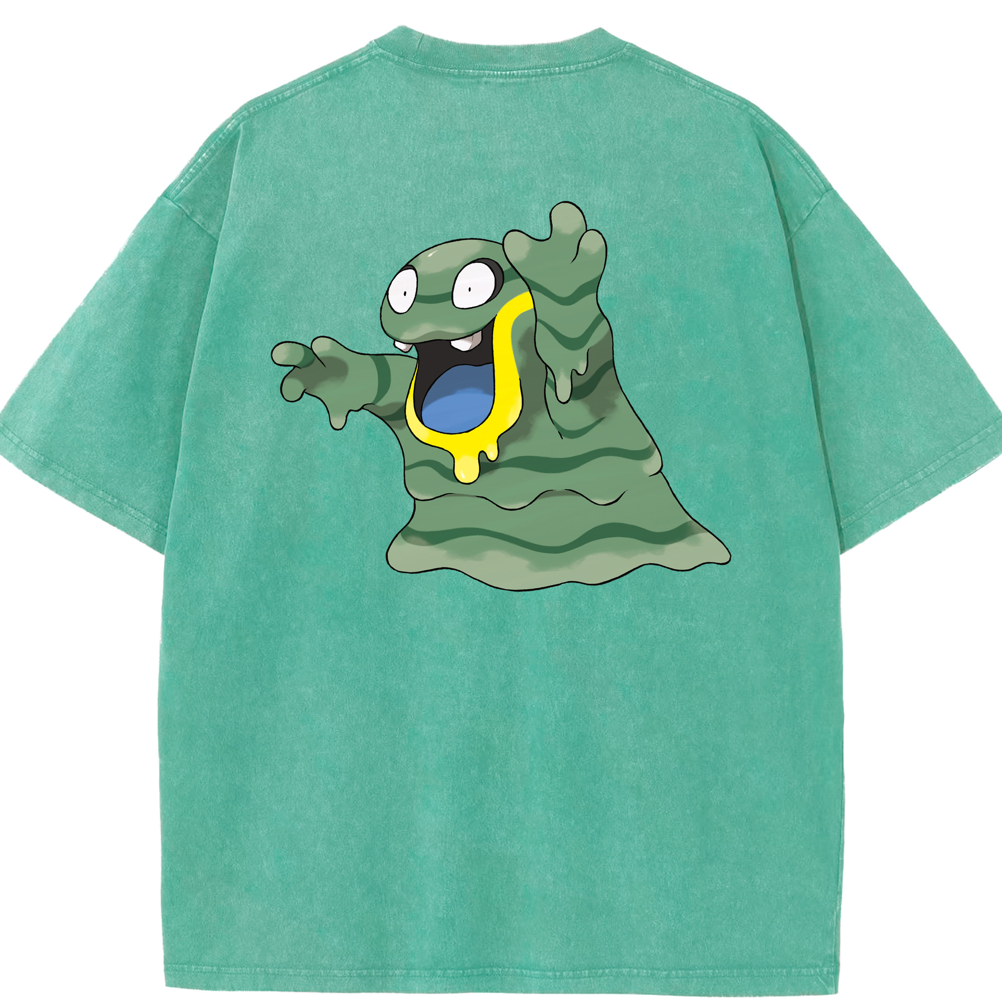 （画像用） ポケットモンスター Pokémon 綿100% ヴィンテージ風 半袖Tシャツ（背面プリント）